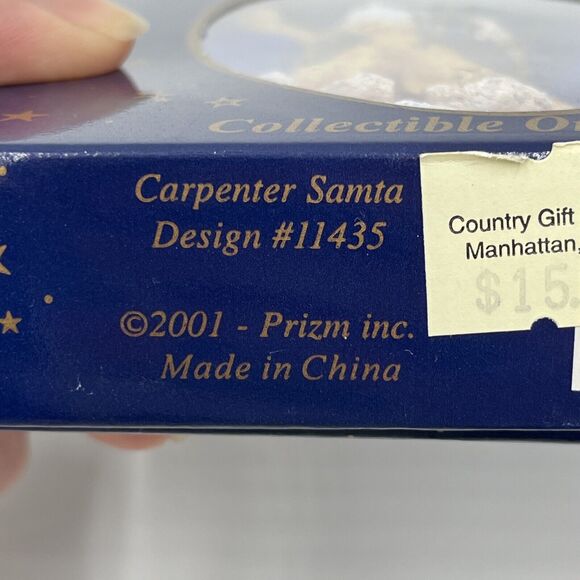 Vintage Pipka's 2001 Stories Of Christmas Carpenter Santa 11435 Holiday Ornament - Picture 4 of 12